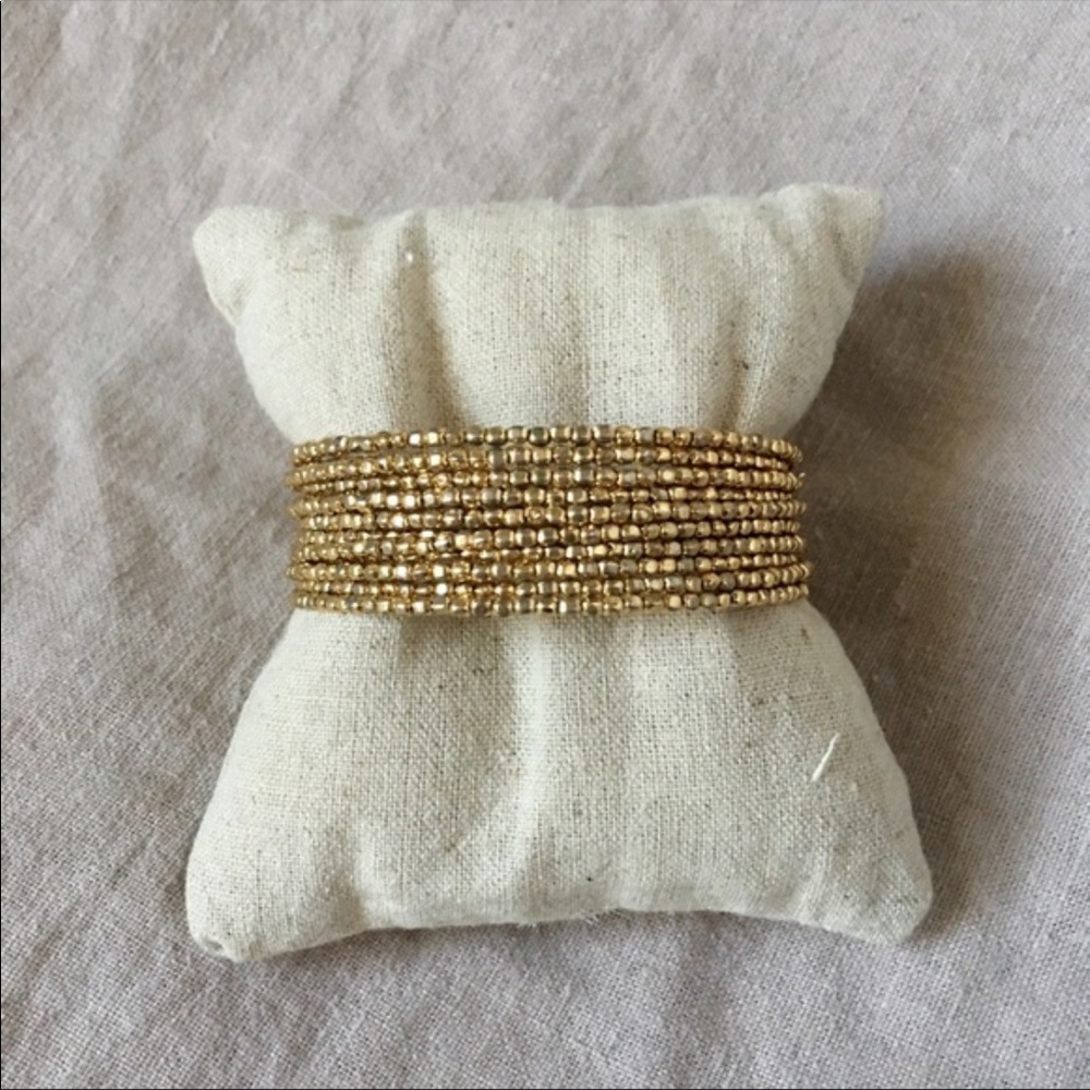Stella and Dot spiral bracelet gold tone